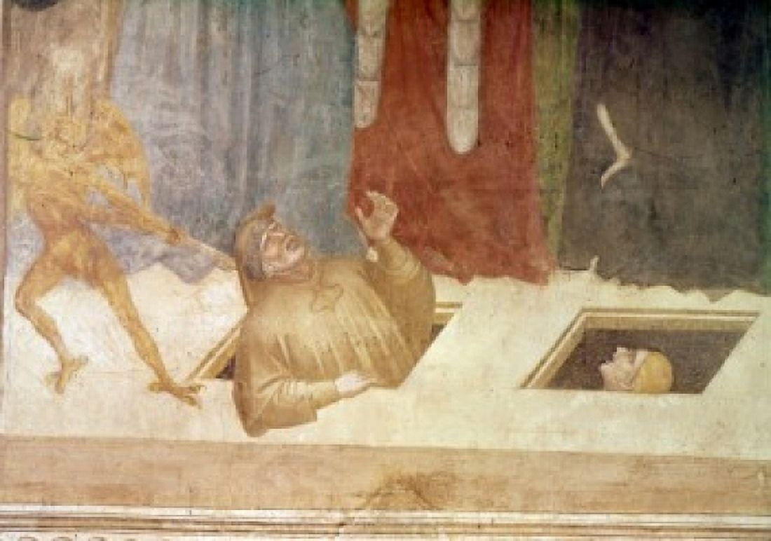 The Last Judgement (Detail) Nardo di Cione (active 1343-d1365Italian) Canvas Art - Nardo di Cione (24 x 36)