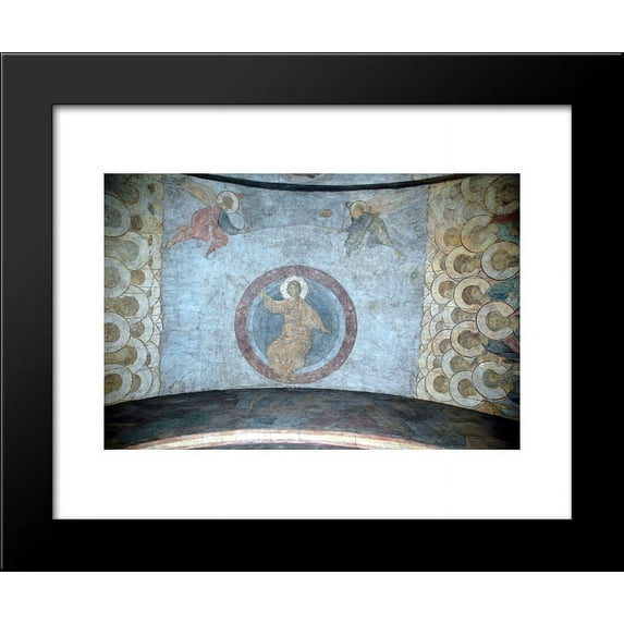 The Last Judgement Jesus Christ 20x24 Framed Art Print by Andrei Rublev