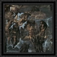 thumbnail image 1 of The Last Judgement [detail: 3] 28x28 Large Black Ornate Wood Framed Canvas Art by Michelangelo, 1 of 2