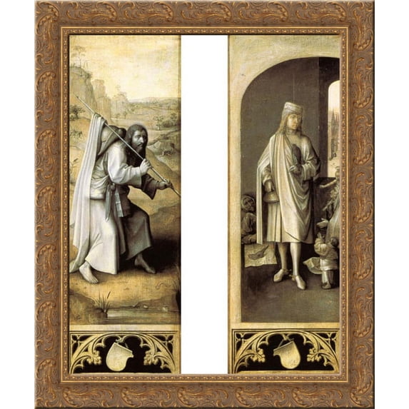 The Last Judgment (detail) 20x24 Gold Ornate Wood Framed Canvas Art by Bosch, Hieronymus