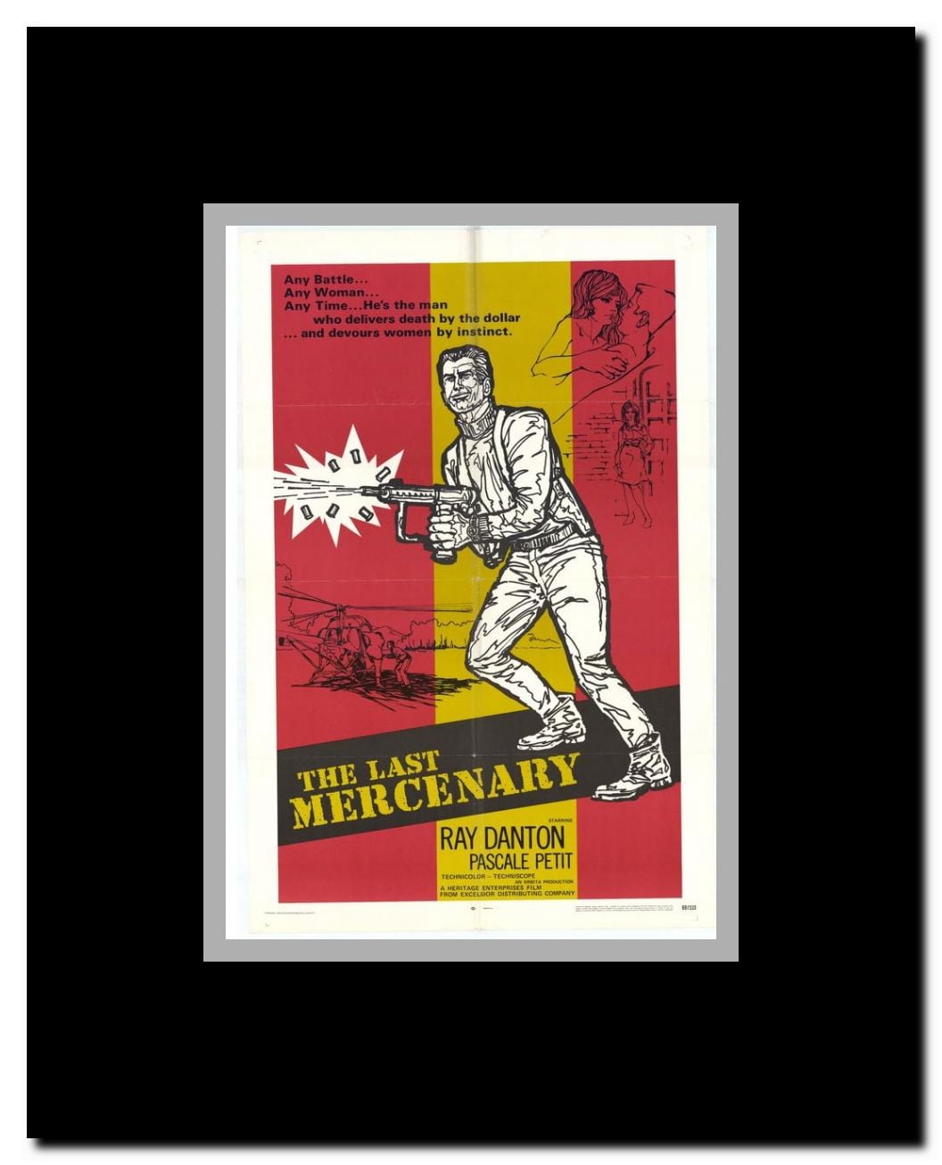 The Last Mercenary Framed Movie Poster