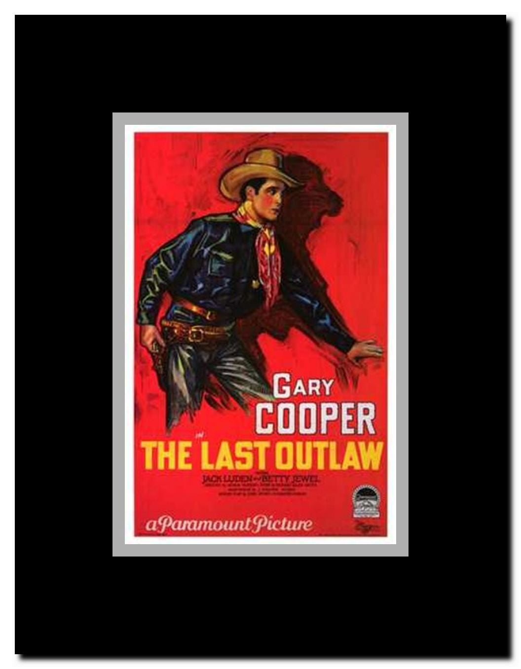 The Last Outlaw Framed Movie Poster