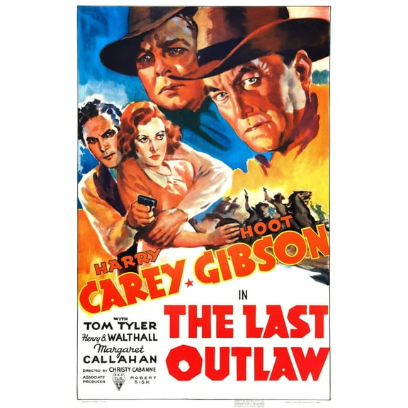 The Last Outlaw Us Poster Art From Left: Tom Tyler Margaret Callahan Hoot Gibson Harry Carey 1936 Movie Poster Masterprint (11 x 17)