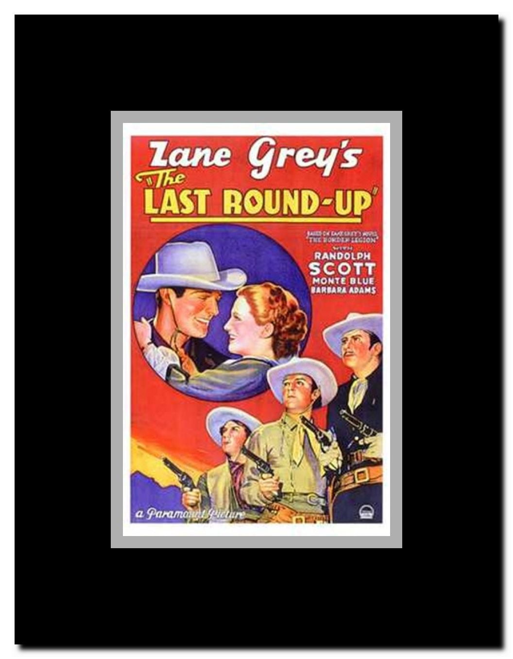 The Last Round-Up Framed Movie Poster