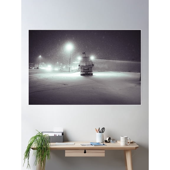 The Last Snow Fall. Poster Wall Art, Modern Wall Decor For Living Room Bedroom, 12x18 UNFRAMED