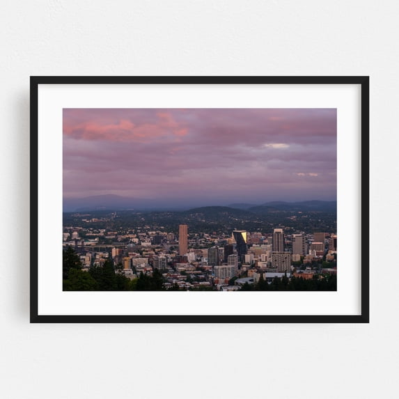 The Last Sun of Summer in Portland - Portland Oregon Photography Black Framed Wall Art Print 12 x 18 inches