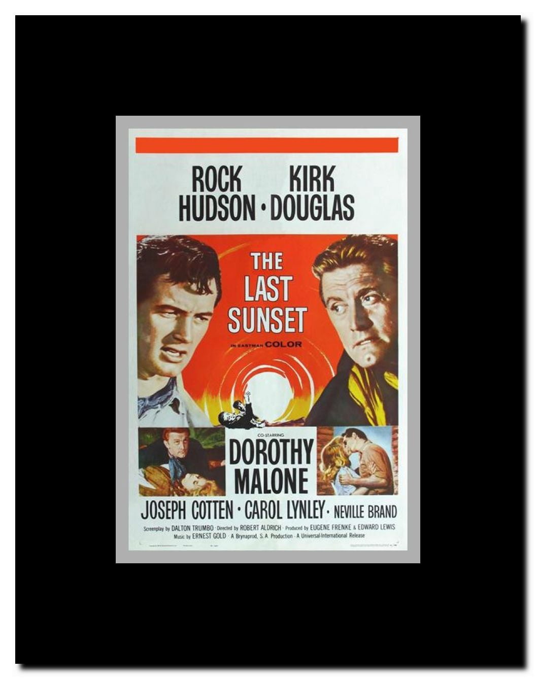 The Last Sunset Framed Movie Poster