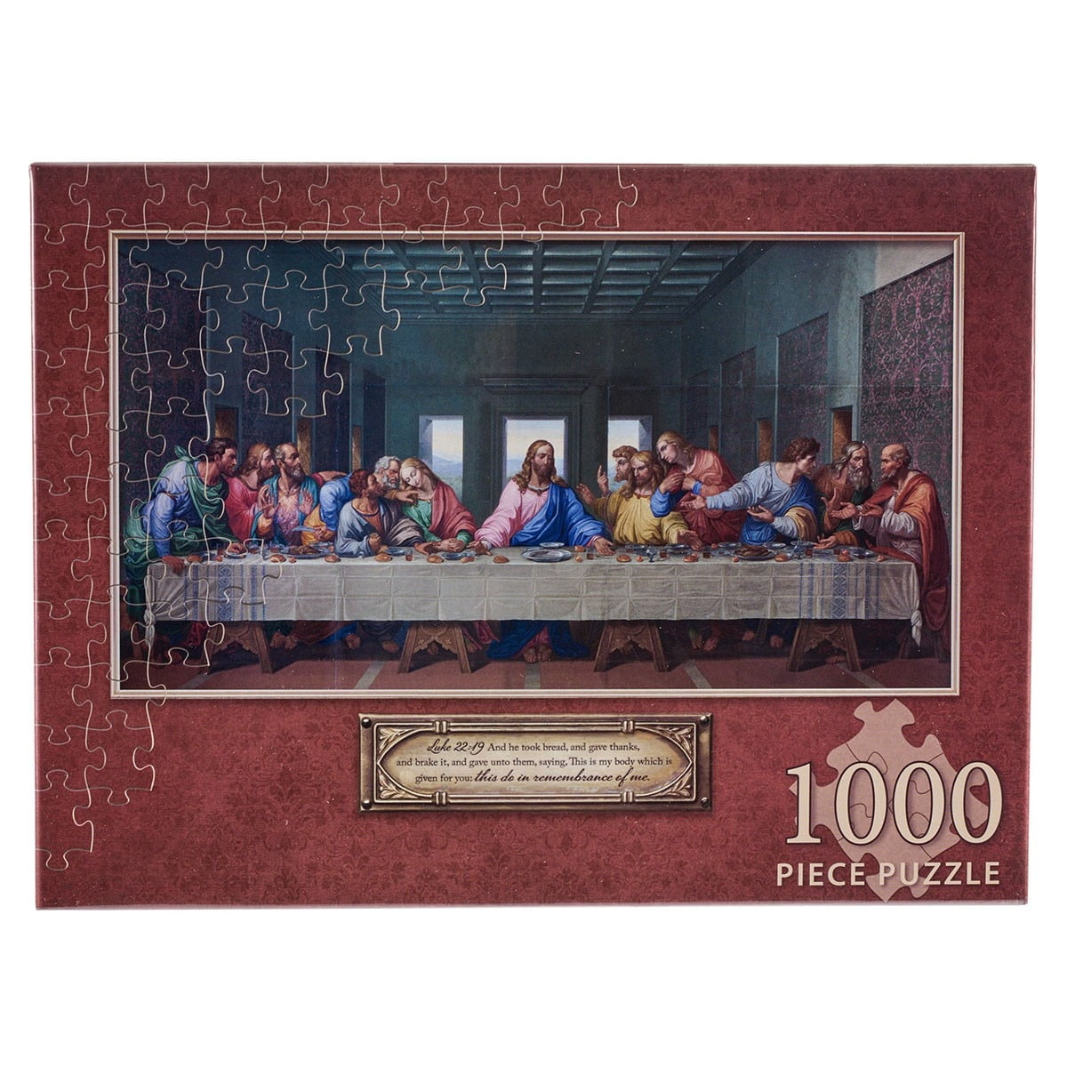 The Last Supper 1000 Piece Jigsaw Puzzle for Adults Indoor Family Activity, 500 x 750 mm
