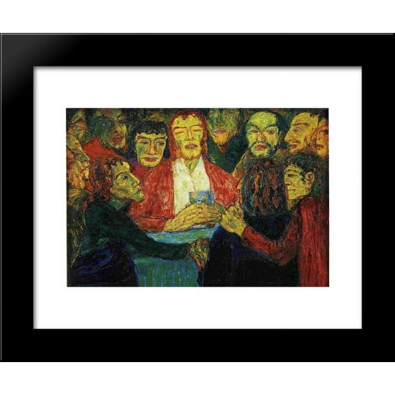 The Last Supper 20x24 Framed Art Print by Nolde, Emil