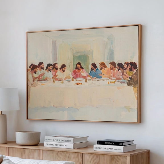The Last Supper Christian Art Kitchen Living Room Scripture Decor