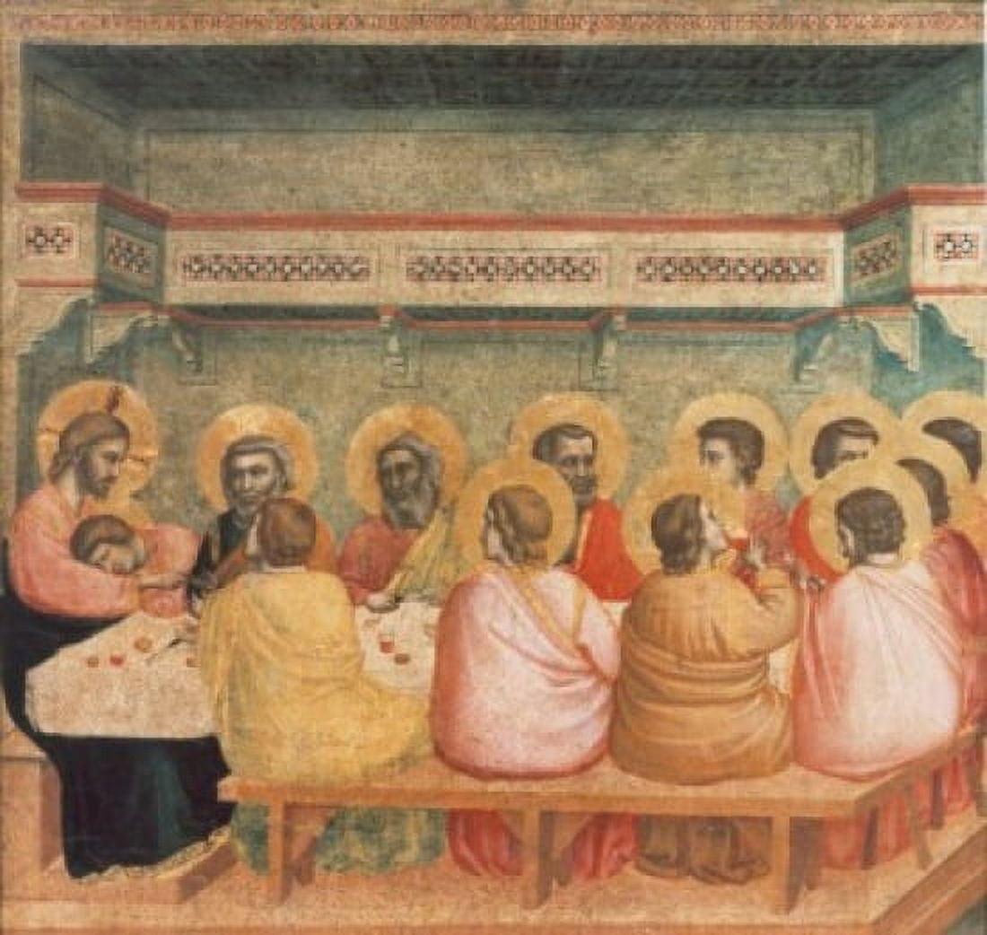 The Last Supper Giotto (ca1266-1337 Italian) Alte Pinakothek Munich Germany Canvas Art - Giotto (18 x 24)