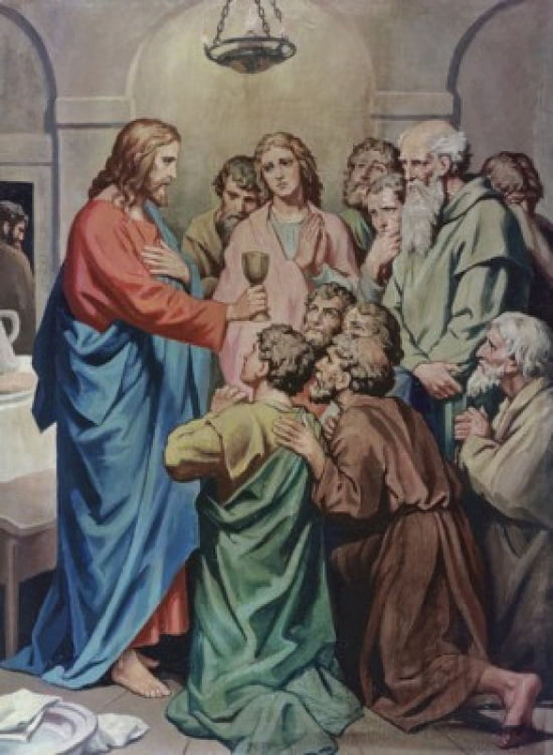 The Last Supper Heinrich Hoffmann (1824-1911 German) Canvas Art - Heinrich Hoffmann (18 x 24)