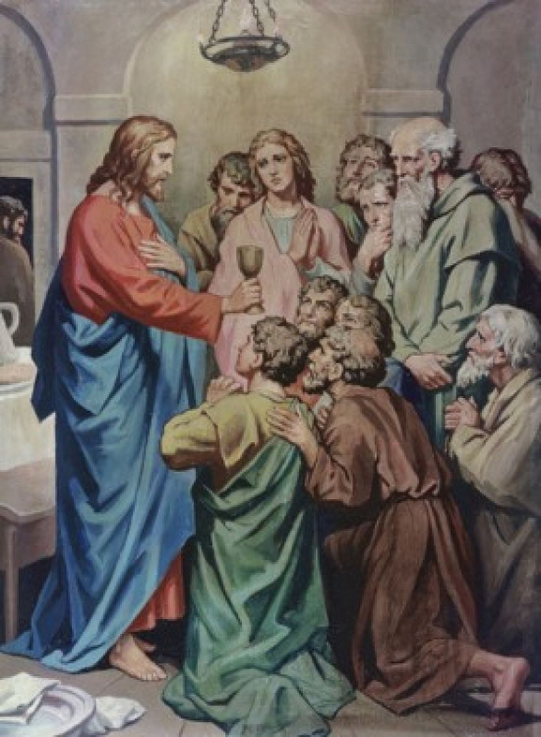 The Last Supper Heinrich Hoffmann (1824-1911 German) Canvas Art - Heinrich Hoffmann (24 x 36)