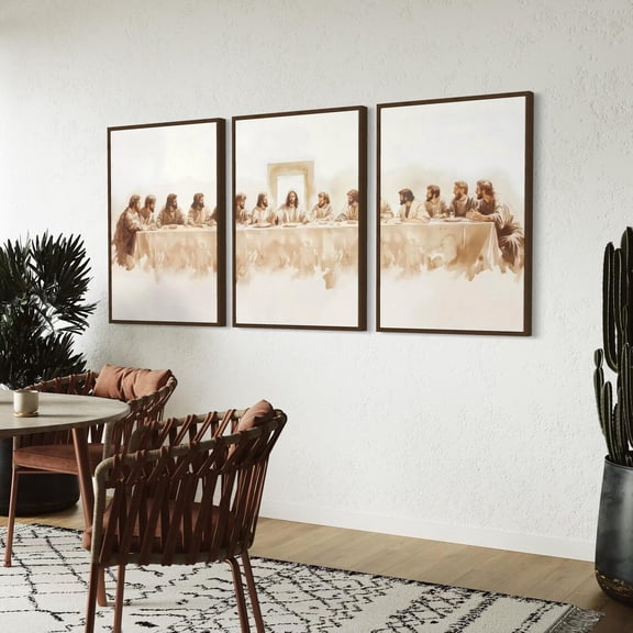 The Last Supper Jesus Wall Art, Christian Decor, Poster Only