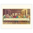 thumbnail image 1 of The Last Supper - Jesus and the Twelve Apostles - Vintage Religious Art by Leonardo DaVinci c.1495 - Fine Art Matte Paper Print (Unframed) 16x20in, 1 of 4