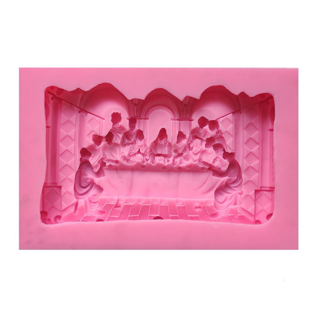 The Last Supper Photo Frame Listing Silicone Mold Epoxy Resin DIY Craft Casting for Making Decoration