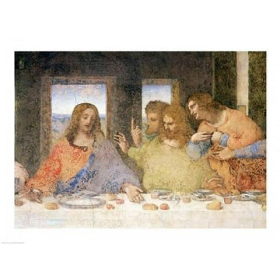 The Last Supper Post Restoration Poster Print by Leonardo Da Vinci - 36 x 24 in. - Large