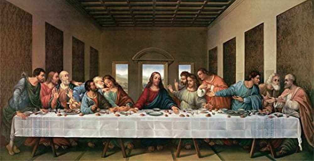 15 Brown & Blue The Last Supper Framed Wall Art