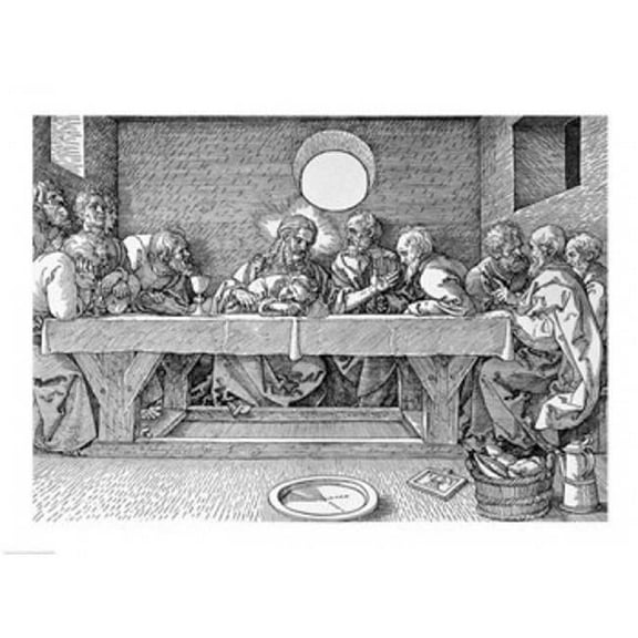 The Last Supper Pub. 1523 Poster Print by Albrecht Durer - 36 x 24 in. - Large