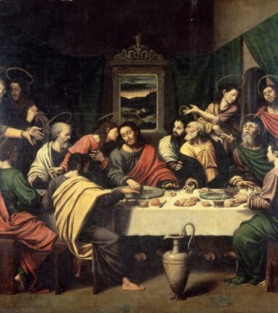 The Last Supper Vicente Macip I (15th C Spanish) Canvas Art - Vicente Macip (18 x 24)