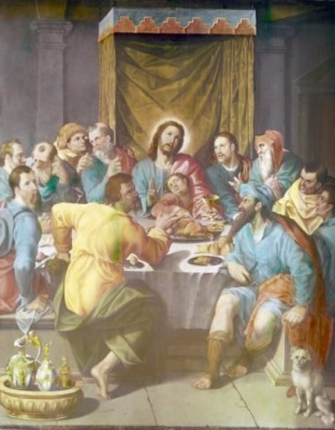 The Last Supper by Anton Laurids Johannes Dorph (1831-1914) Canvas Art - Anton Laurids Johannes Dorph (18 x 24)