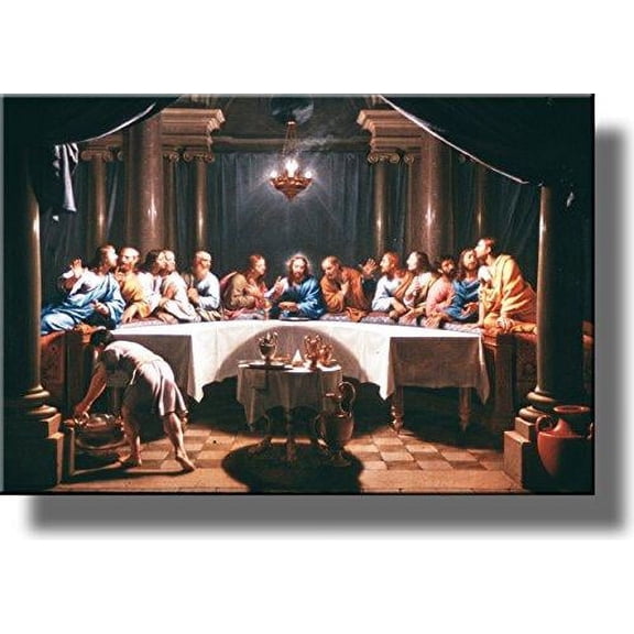 The Last Supper by Champaigne Picture on Stretched Canvas, Wall Art Dcor, Ready to Hang!