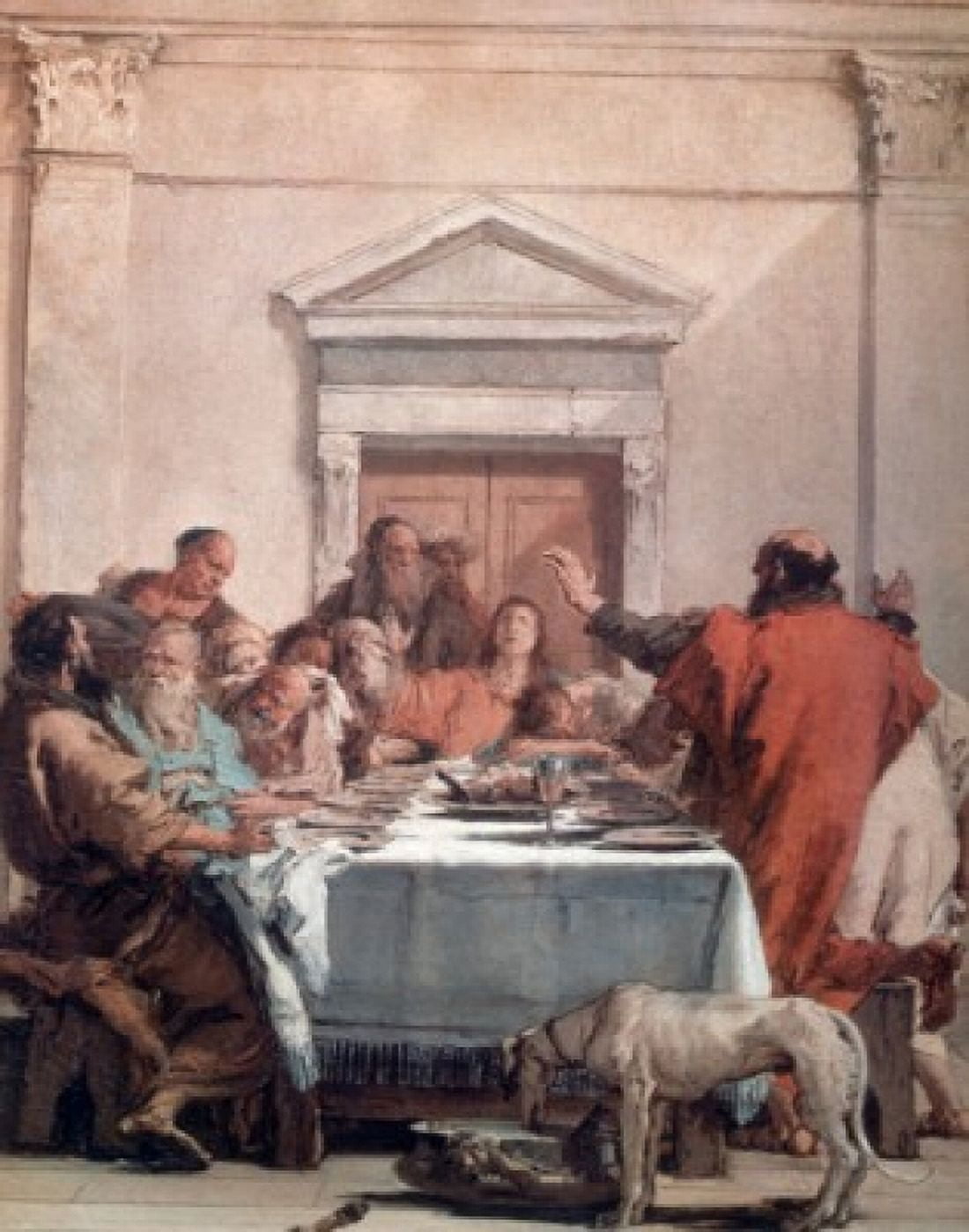 The Last Supper by Giovanni Battista Tiepolo (1696-1770) Canvas Art - Giovanni Battista Tiepolo (18 x 24)
