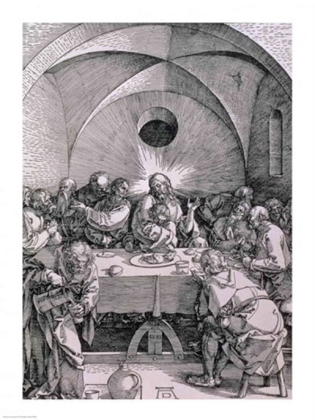 The Last Supper from the Great Passion Canvas Art - Albrecht Durer (18 x 24)