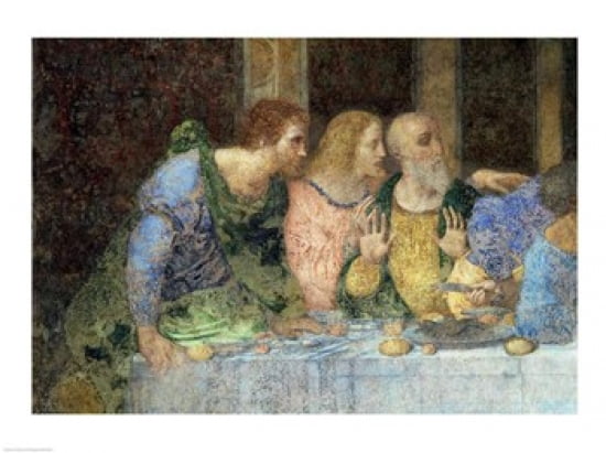 The Last Supper (post restoration) Canvas Art - Leonardo Da Vinci (24 x 18)