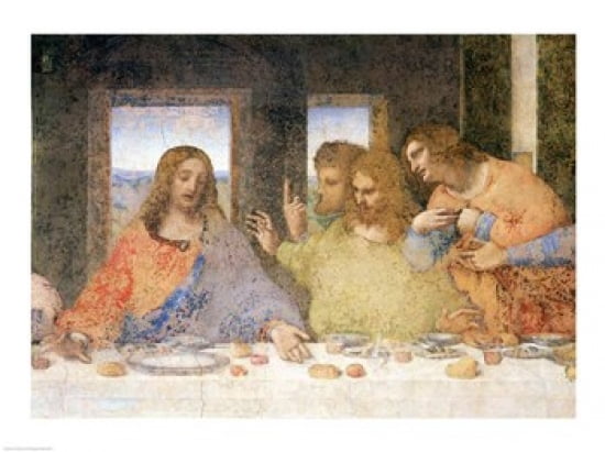 The Last Supper (post restoration) Canvas Art - Leonardo Da Vinci (24 x 18)