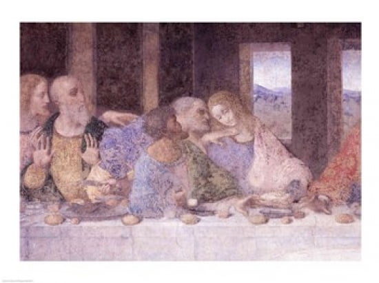 The Last Supper (post restoration) Canvas Art - Leonardo Da Vinci (36 x 24)