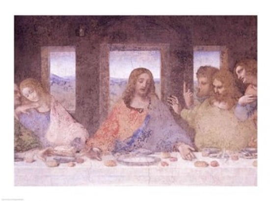 The Last Supper (post restoration) Canvas Art - Leonardo Da Vinci (36 x 24)
