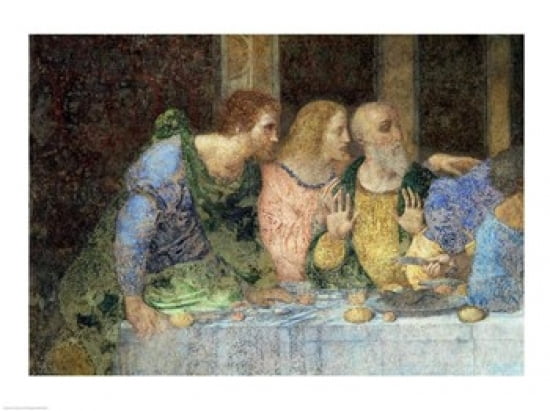The Last Supper (post restoration) Canvas Art - Leonardo Da Vinci (36 x 24)