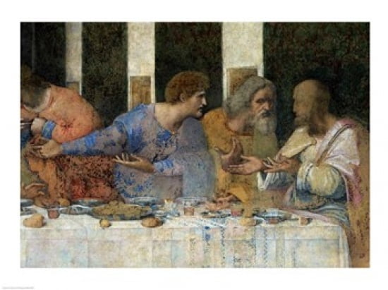The Last Supper (post restoration) Canvas Art - Leonardo Da Vinci (36 x 24)