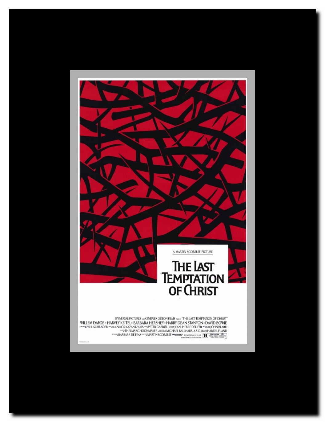 The Last Temptation of Christ Framed Movie Poster