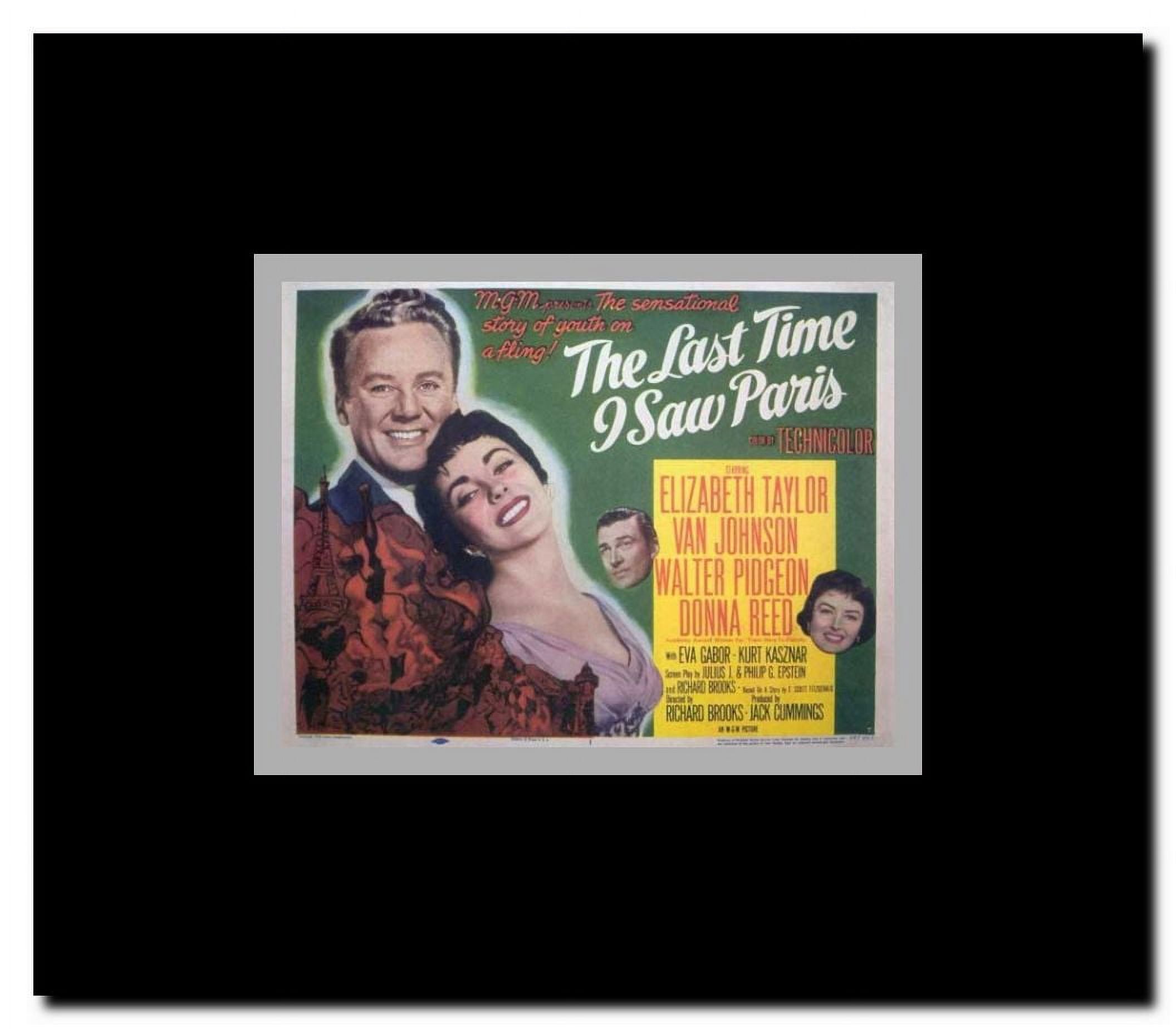 The Last Time I Saw Paris Framed Movie Poster