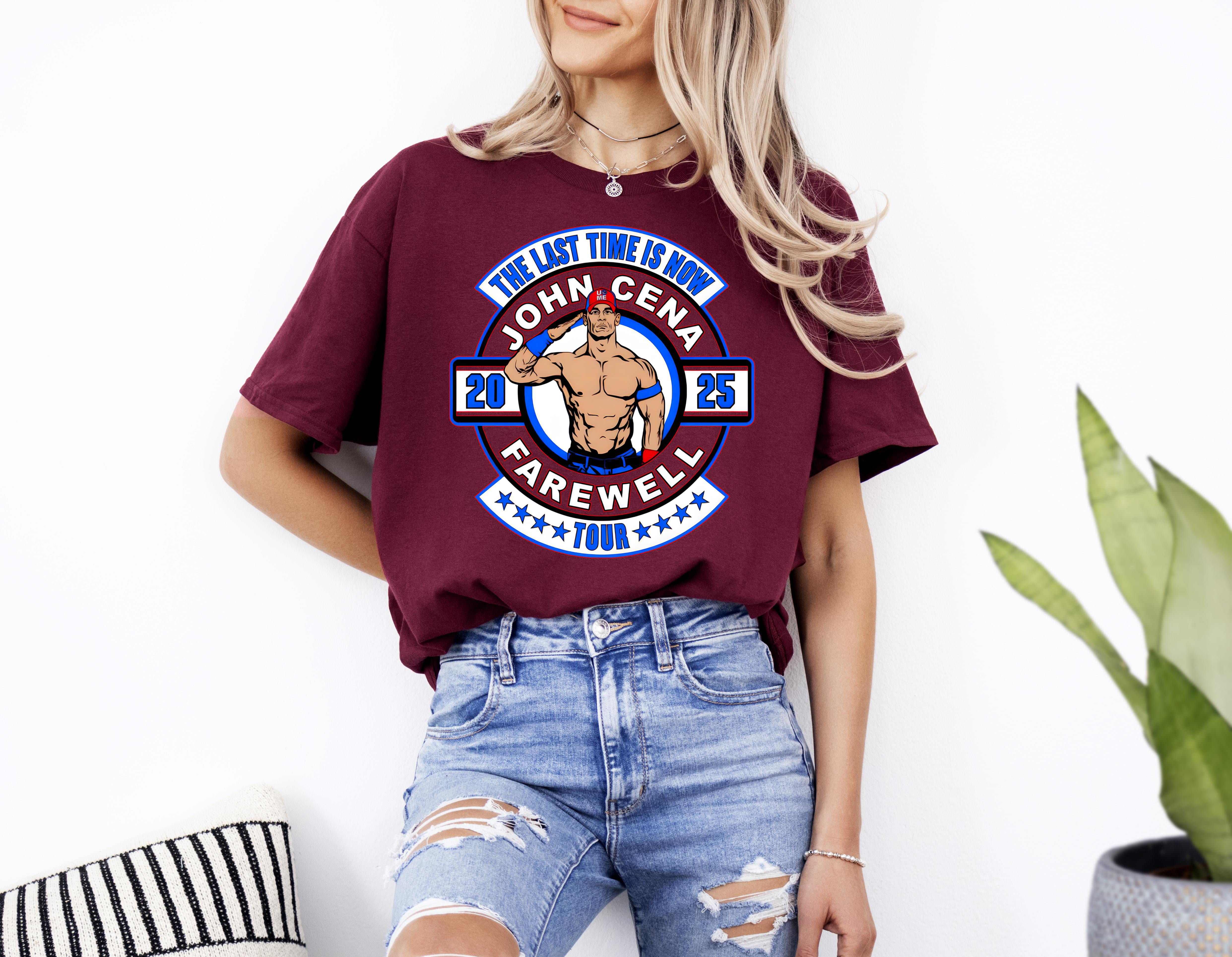 The Last Time Is Now John Cena 2025 Farewell Tour Shirt Up To 4XL