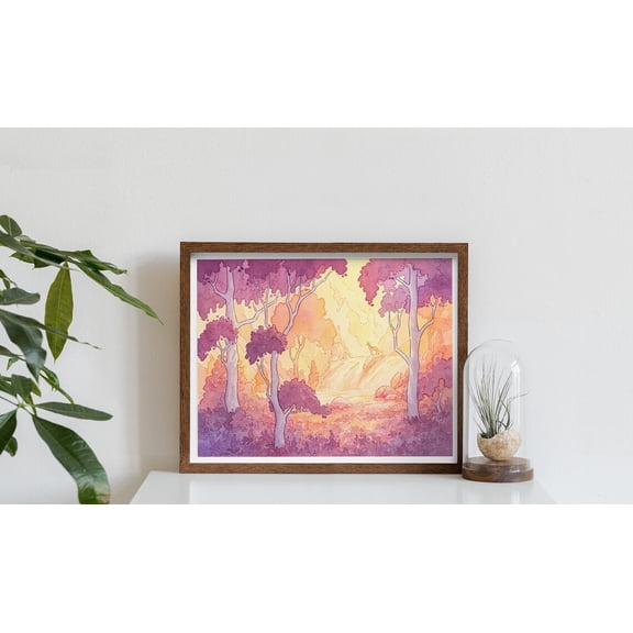 The Last Unicorn Fantasy Art Print, Unframed Paper Poster 24x36in