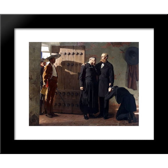 The Last moments of Maximilian, Emperor of Mexico 20x24 Framed Art Print by Jean-Paul Laurens