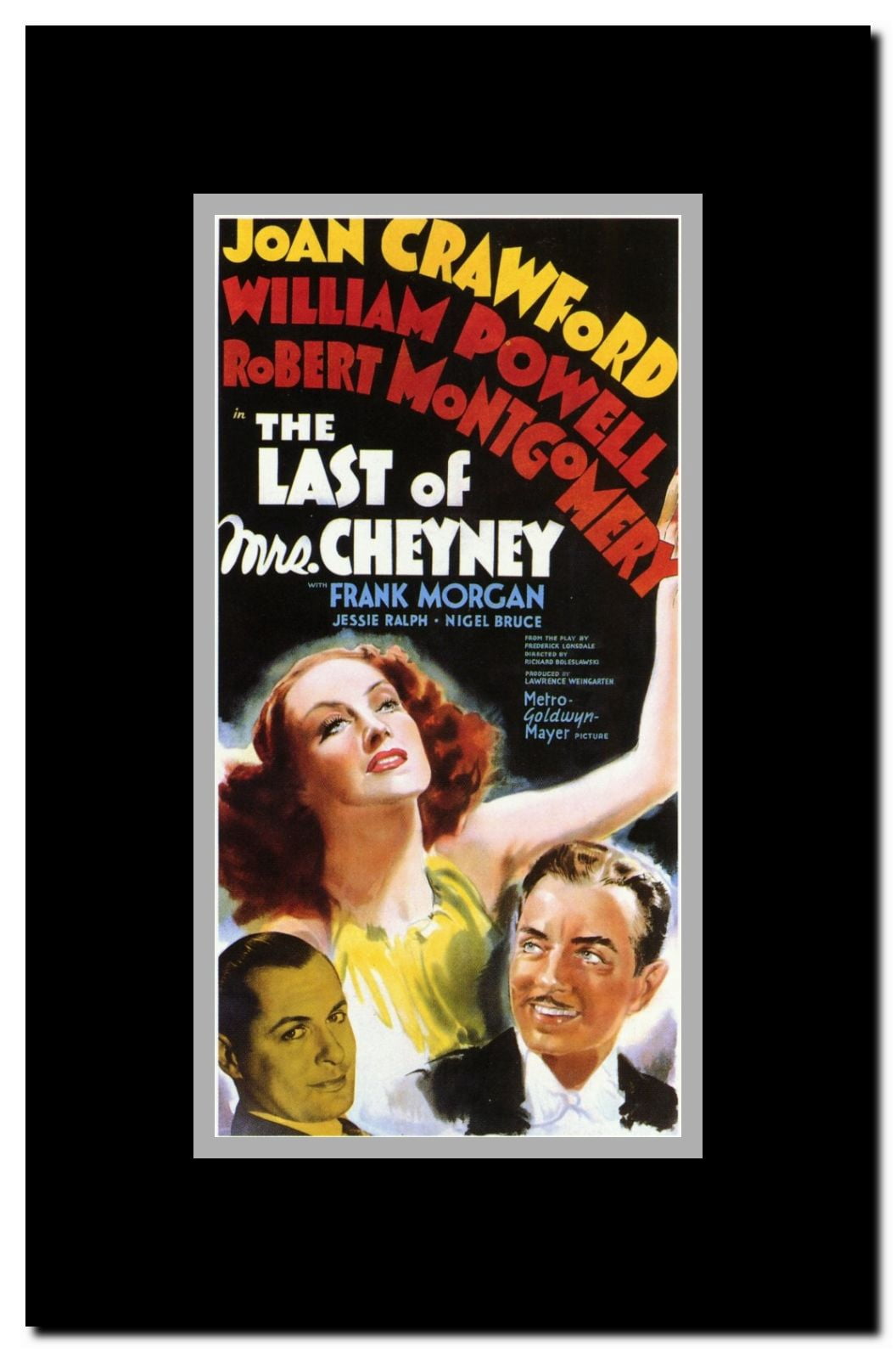 The Last of Mrs. Cheyney Framed Movie Poster