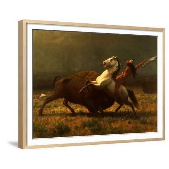 The Last of the Buffalo, C.1888, Animals World Culture Framed Art Print Wall Art by Albert Bierstadt Sold by Art.Com