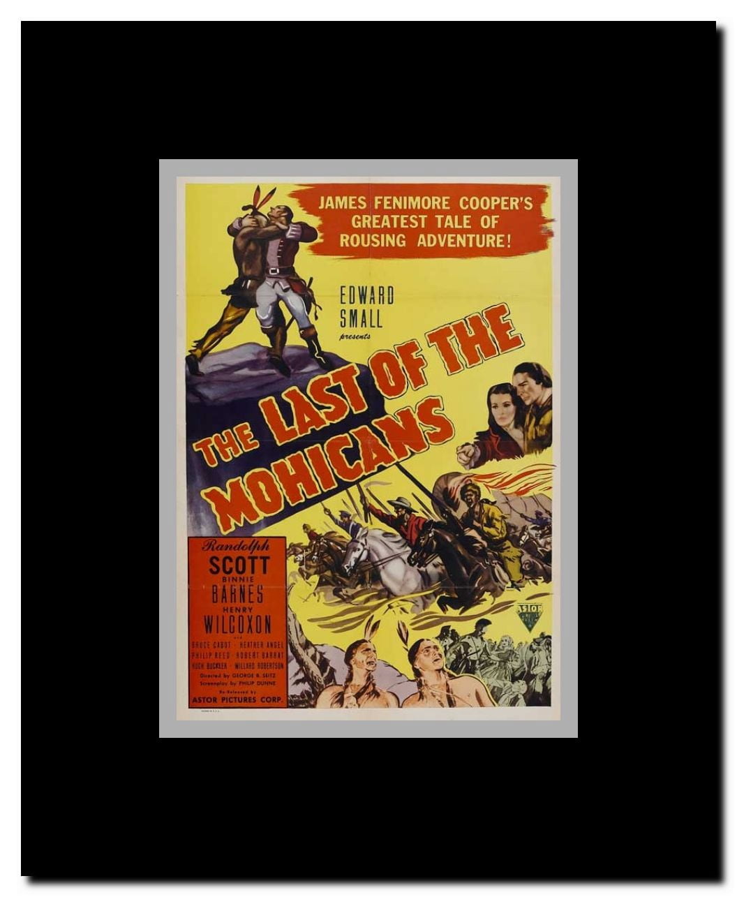 The Last of the Mohicans Framed Movie Poster