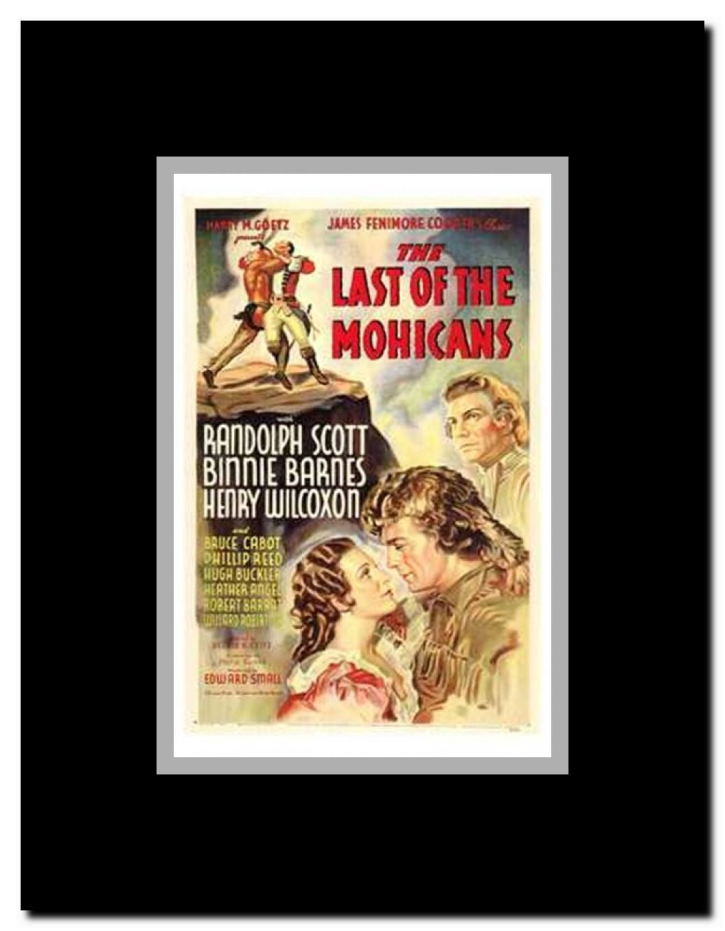 The Last of the Mohicans Framed Movie Poster