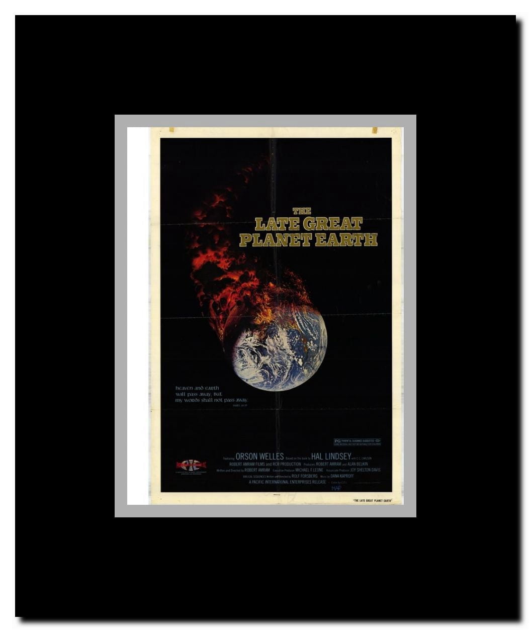 The Late Great Planet Earth Framed Movie Poster