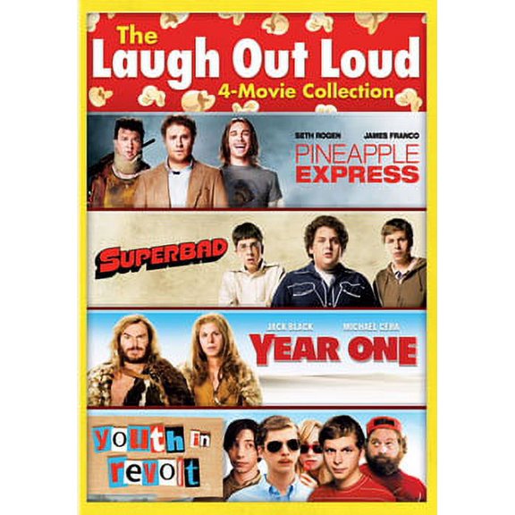 Pre-Owned The Laugh Out Loud 4-Movie Collection: Pineapple Express / Superbad / Year One / Youth The Revolt (DVD)