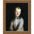 thumbnail image 1 of The Laughing Boy (Jobie) 24x20 Gold Ornate Wood Framed Canvas Art by Robert Henri, 1 of 2