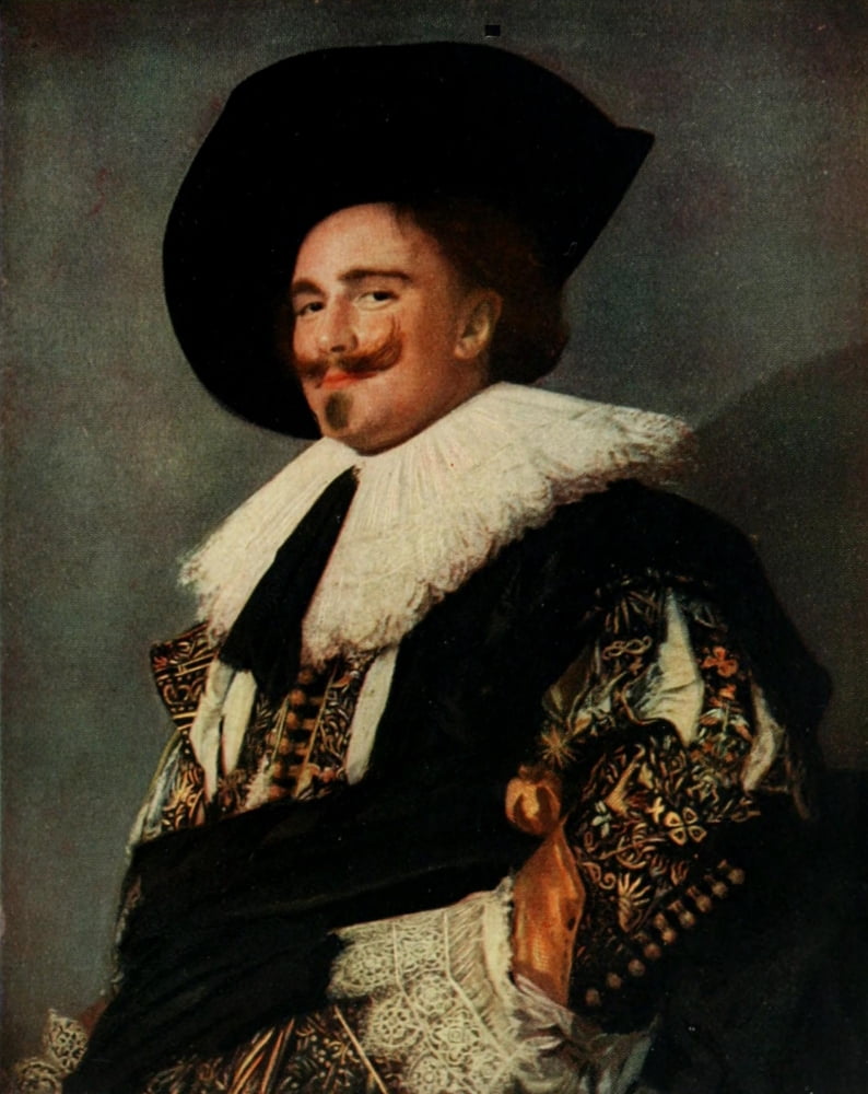 The Laughing Cavalier History of Painting 1911 Canvas Art - Frans Hals (18 x 24)