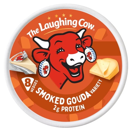 The Laughing Cow® Creamy Smoked Gouda Variety Spreadable Cheese Wedges, 5.4 oz