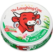 The Laughing Cow Garlic and Herb Spreadable Cheese Wedge 6oz