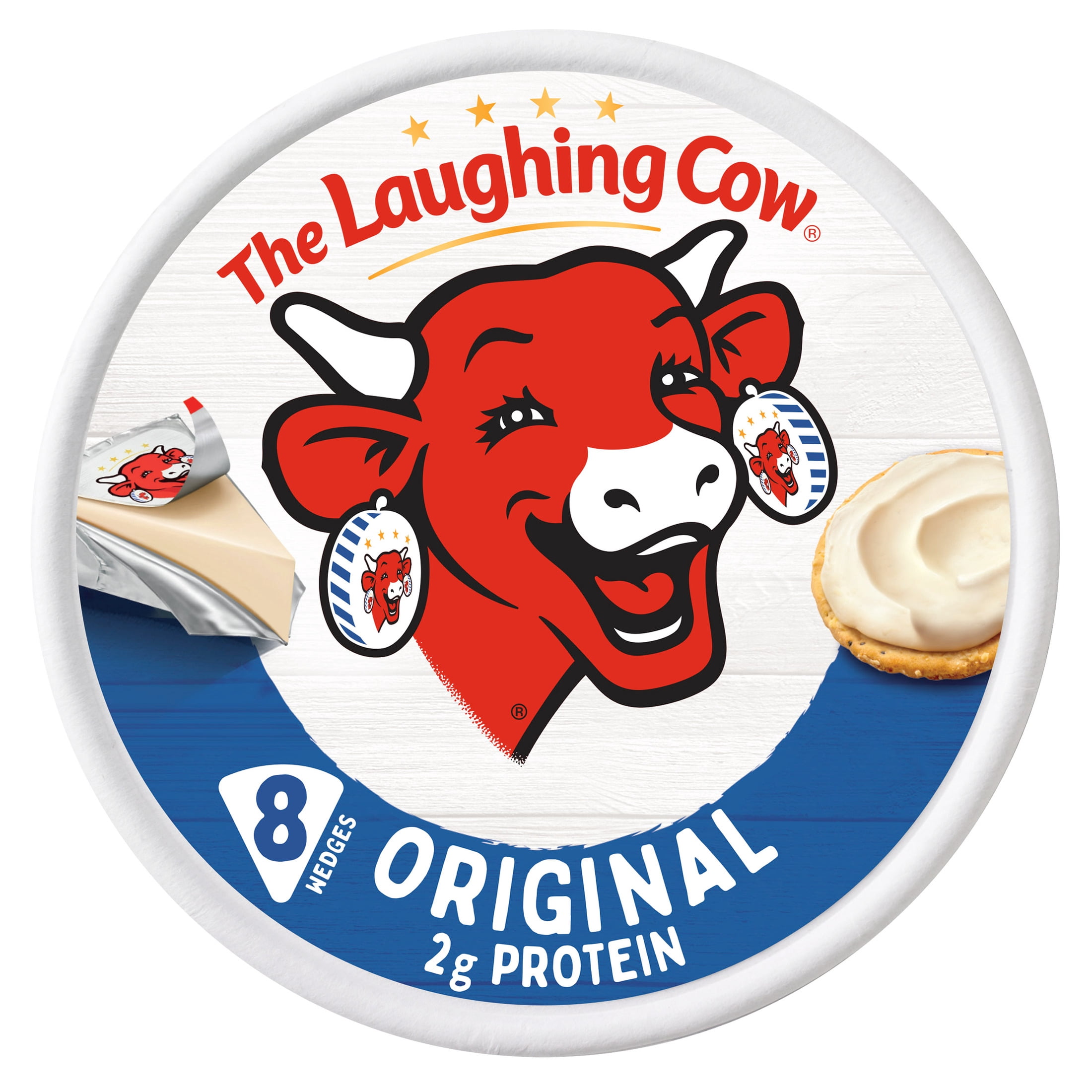 The Laughing Cow® Creamy Original Spreadable Cheese Wedges, 5.4 oz Box (8 Count)